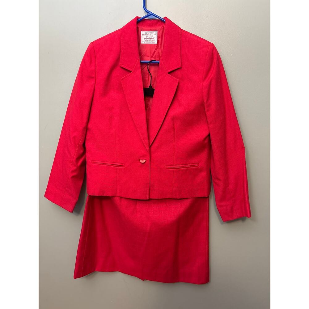 Vintage Country Sophisticates by Pendleton cropped jacket and skirt set size 12